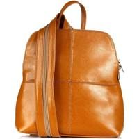 dan a dana camel womens backpack in multicolour