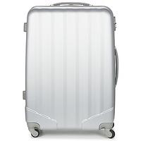 david jones chauvetta 110l womens hard suitcase in silver