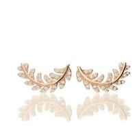 Darcey Rose Gold and CZ Cuff Earrings