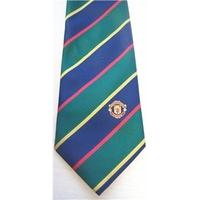 Dark Green / Yellow / Red / Navy Stripe Manchester United Official Designer Tie