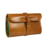 Daines and Hathaway Bridle Tan Leather Military Wet Pack Wash Bag