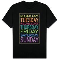Days of the Week Colorful Text