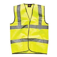 dark nights dickies highway safety hi vis waistcoat m