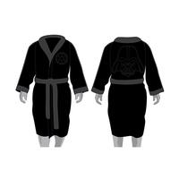 darth vader embossed star wars black hoodless robe