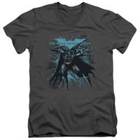 Dark Knight Rises - Blue Crackle V-Neck