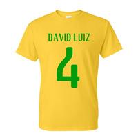 david luiz brazil hero t shirt yellow