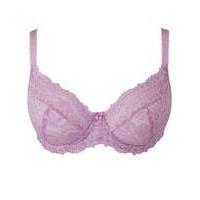 Daisy Lace Full Cup Wired Lilac Bra