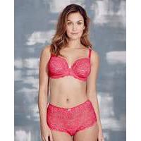 Daisy Lace Full Cup Wired Hot Pink Bra