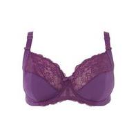 Daisy Purple Balcony Bra, Purple