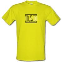 Dad - College Style male t-shirt.