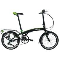 Dahon Qix Folding Bike - 2016 - Matt Black / Green