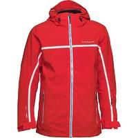 dare2b mens immensity snow jacket fiery red