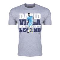 david villa new york city legend t shirt grey