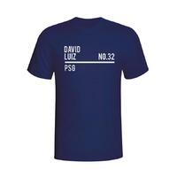 david luiz psg squad t shirt navy