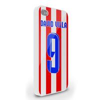 David Villa Atletico Madrid Iphone 5 Cover