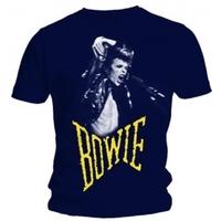 David Bowie Scream Mens Navy T Shirt: X-Large