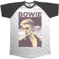 David Bowie - Smoking Men\'s X-Large T-Shirt - Grey