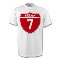 david beckham england crest tee white kids