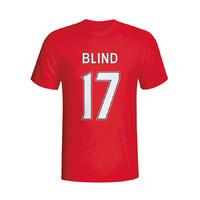 daley blind man utd hero t shirt red kids