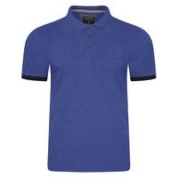 Daplyn Piqué Polo Shirt in Cornflower Blue Marl  Kensington Eastside