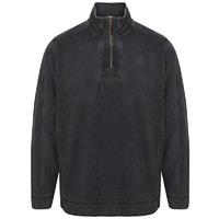 darnley pique pullover hoodie in charcoal kensington eastside