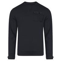 Darryl Double Pocket Crew Sweatshirt In Navy