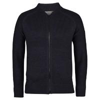 Dax Wool Blend Bomber Style Cardigan in Navy  Dissident