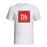 david beckham england periodic table t shirt white