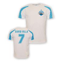 david villa new york city sports training jersey white kids