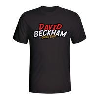 david beckham comic book t shirt black kids