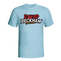 david beckham comic book t shirt sky blue kids