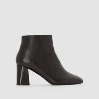 DALY High-Heeled Leather Ankle Boots