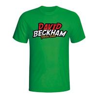 David Beckham Comic Book T-shirt (green)