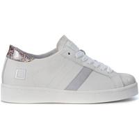 Date Sneaker D.A.T.E. Twist Calf in white leather with multicolor gli women\'s Trainers in white