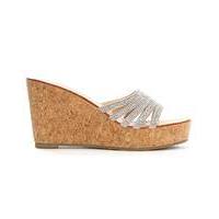 daniel hadid diamante cork wedge mule