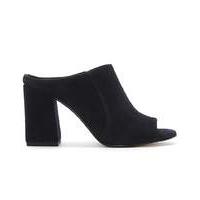 daniel pammy suede block heel mule