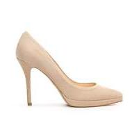 Daniel Ademet Beige Suede Platform Court