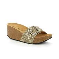 Daniel Roswell Open Toe Mid Wedge Mule