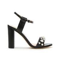 daniel pearl embellished leather sandals