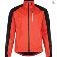 dare2b caliber ii mens waterproof jacket size m colour fiery red black