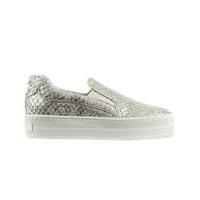 Daniel Reptile Leather Flatform Trainer