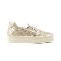 Daniel Reptile Leather Flatform Trainer