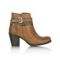 Daniel Loki Tan Leather Chain Ankle Boot