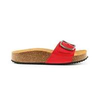 Daniel Saxton Red Leather Mule Sandal