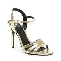 daniel minety gold reptile sandal