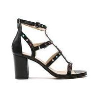 Daniel Tifftoff Patent Block Heel Sandal