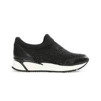 Daniel Black Diamante Slip On Trainer