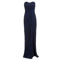 D.Anna Sweetheart Lace Maxi Dress in Navy