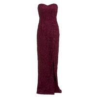 D.Anna Sweetheart Lace Maxi Dress in Wine