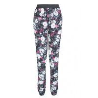 DARK FLORAL JERSEY PANT